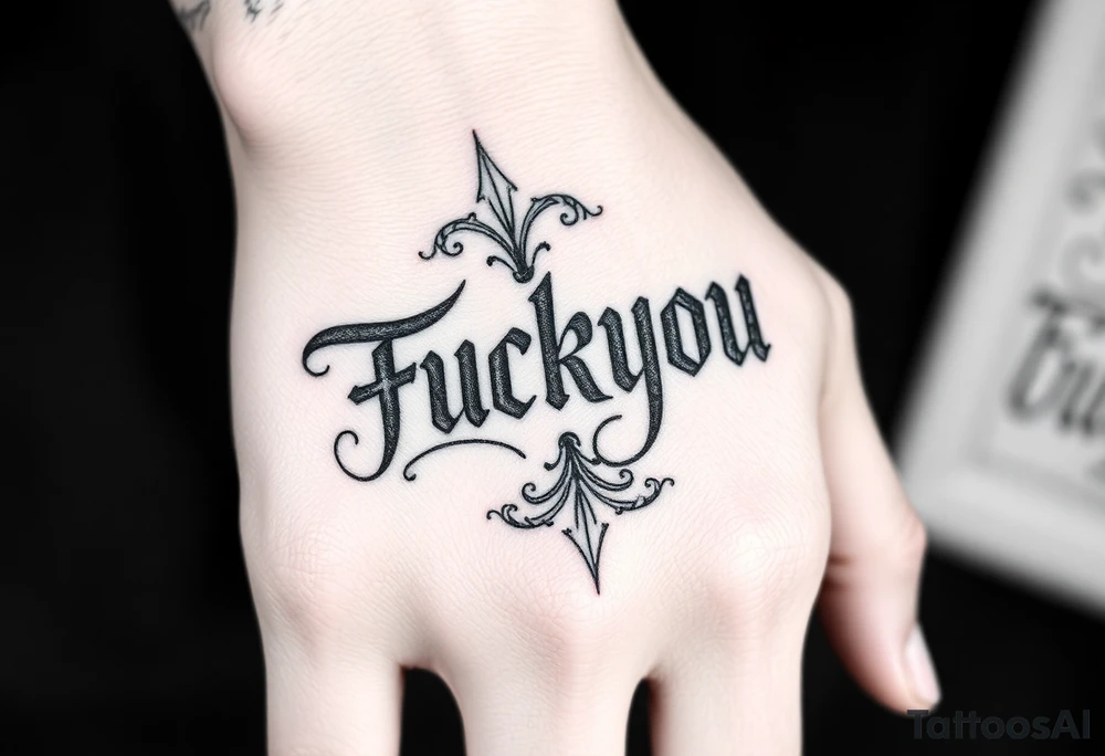 Fuckyou tattoo idea