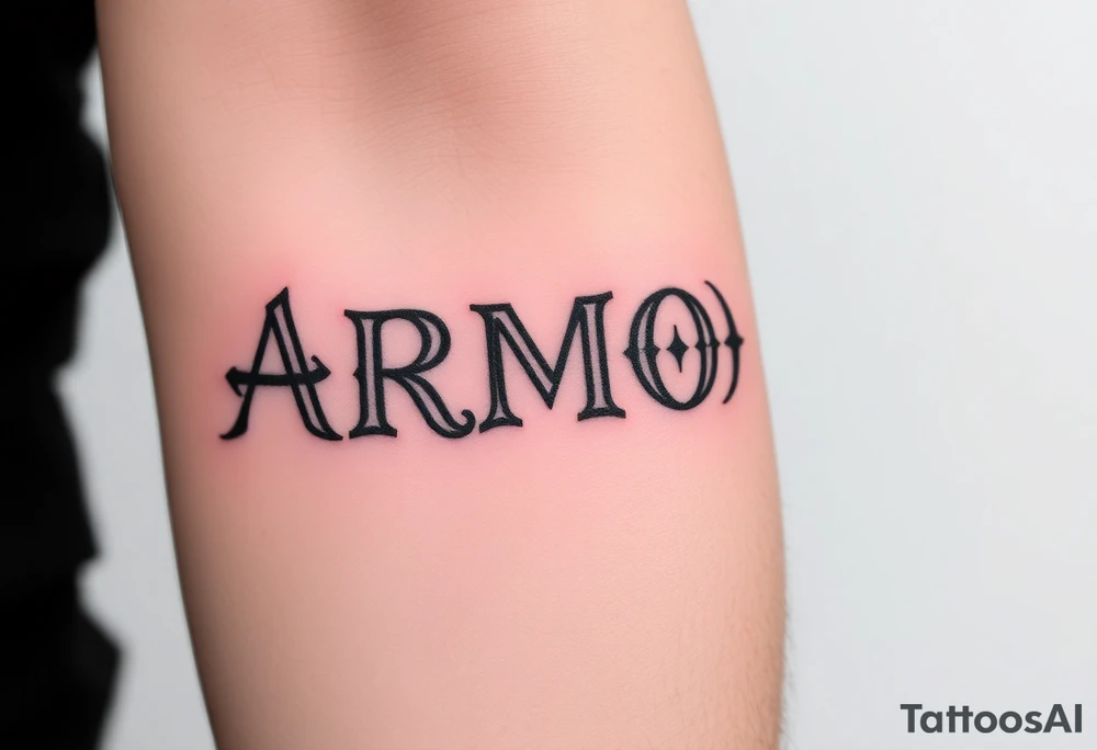 ARMOR tattoo idea