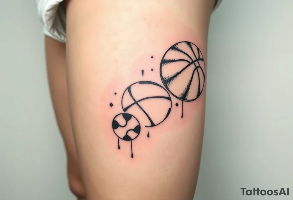 meaningful basketball things tattoo idea