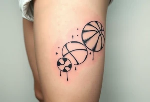 meaningful basketball things tattoo idea