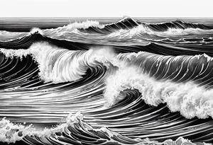 ocean waves tattoo idea