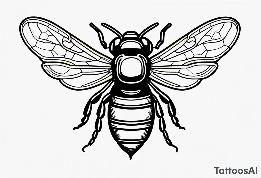 libra galaxy bee tattoo idea