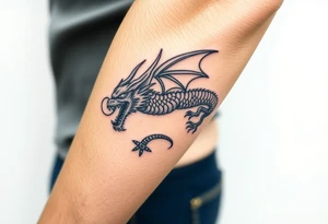 Aztec dragon tattoo idea