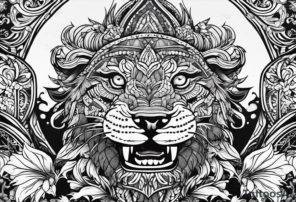 ангел и демон tattoo idea