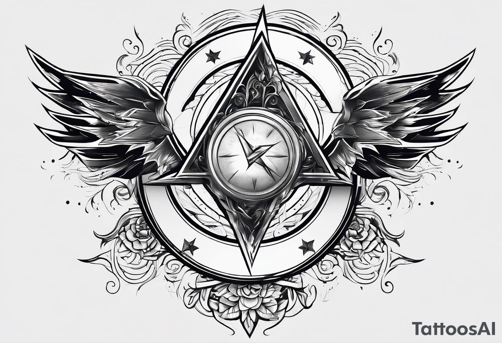 Lightning symbol. Made out of the name “5y8o” tattoo idea