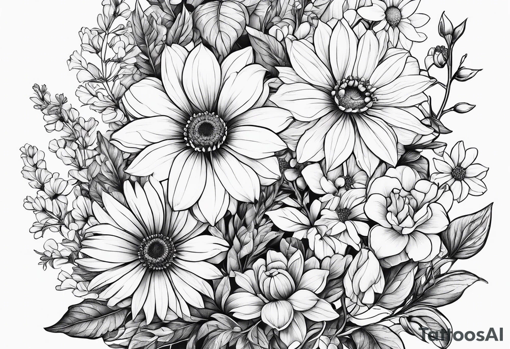 Wildflowers, tattoo idea