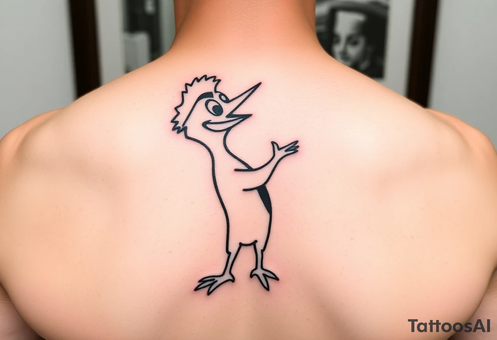 Woody the woodpecker  cartoon tattoo idea