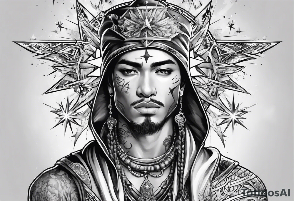 Star Boy writing tattoo idea