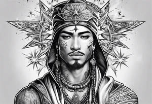 Star Boy writing tattoo idea