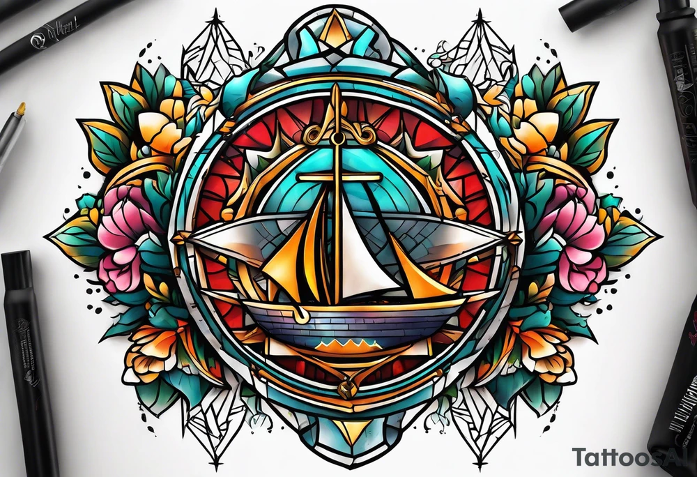 Knee tattoo tattoo idea