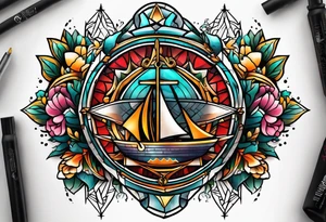 Knee tattoo tattoo idea