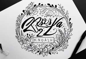 krisztina 22.05.2000 sohn noah 23.06.2021 daten tattoo idea