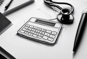 CALCULATOR
, STETHOSCOPE tattoo idea