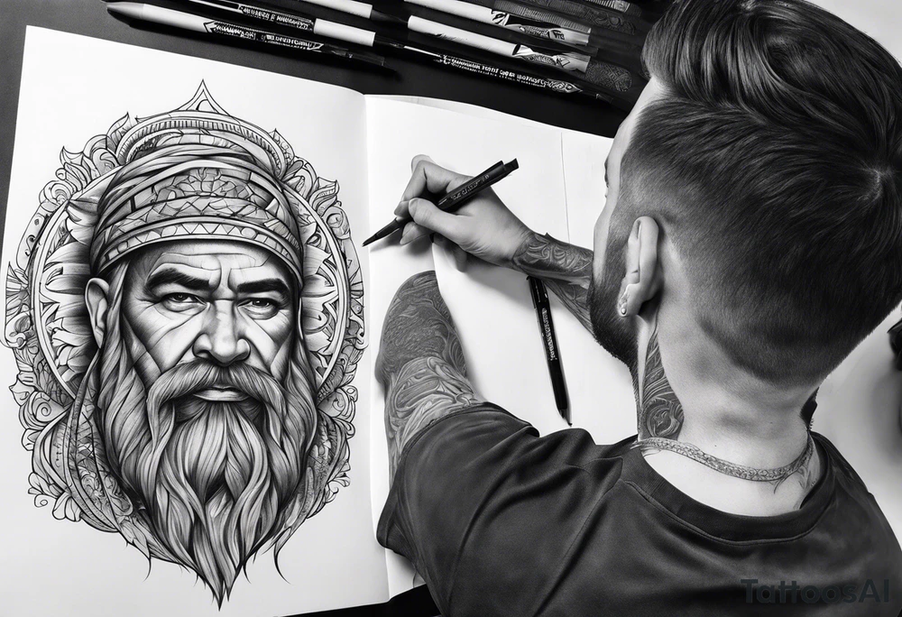 Father strong tattoo idea