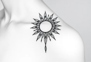 The sun cascading tattoo idea