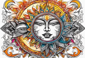 Sun tattoo idea