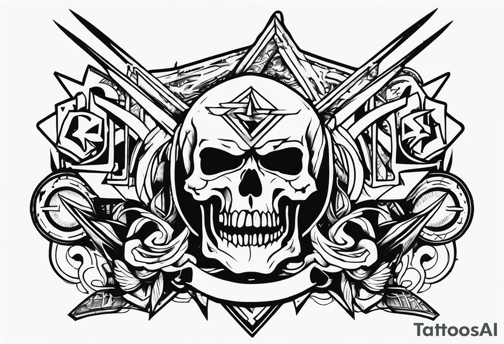 Thrash metal tattoo idea