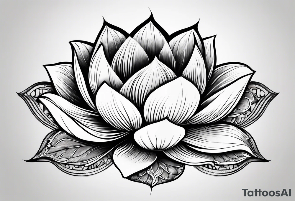lotus flower tattoo idea