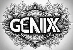 Street art words "GenX OG" tattoo idea