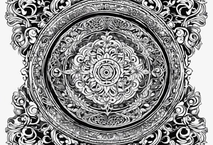 Swirls and whirls of lace covering fingers and forearm tattoo idea