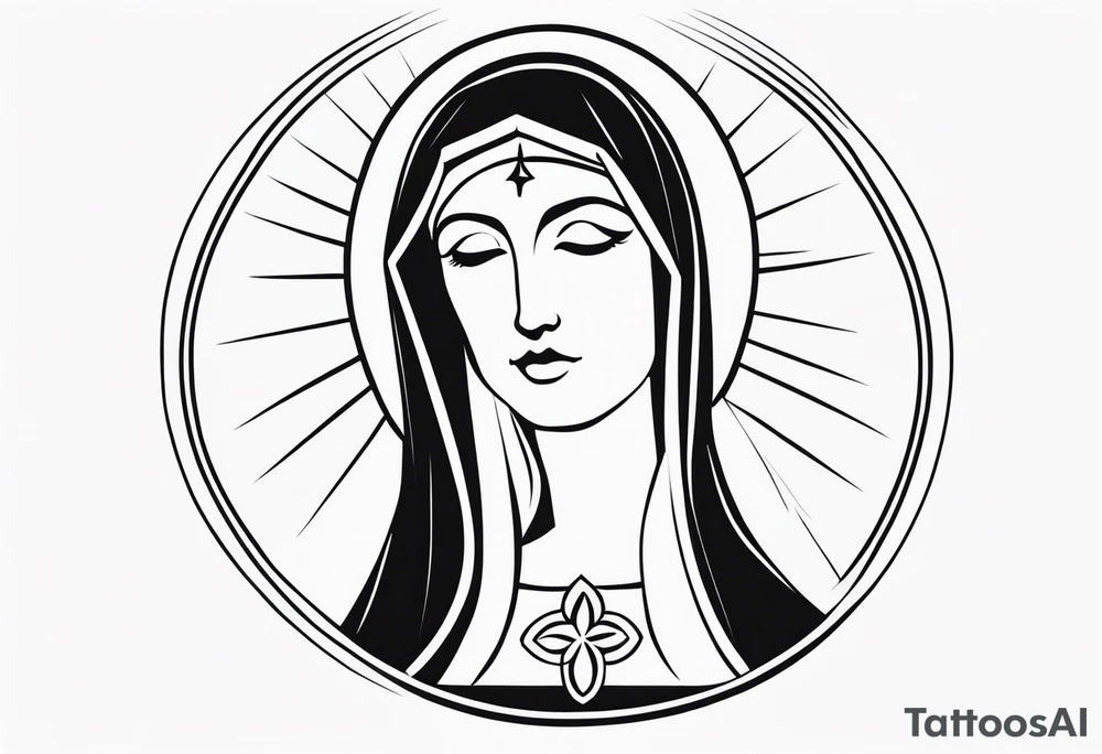 mother Mary tattoo idea