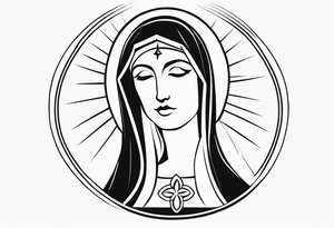 mother Mary tattoo idea