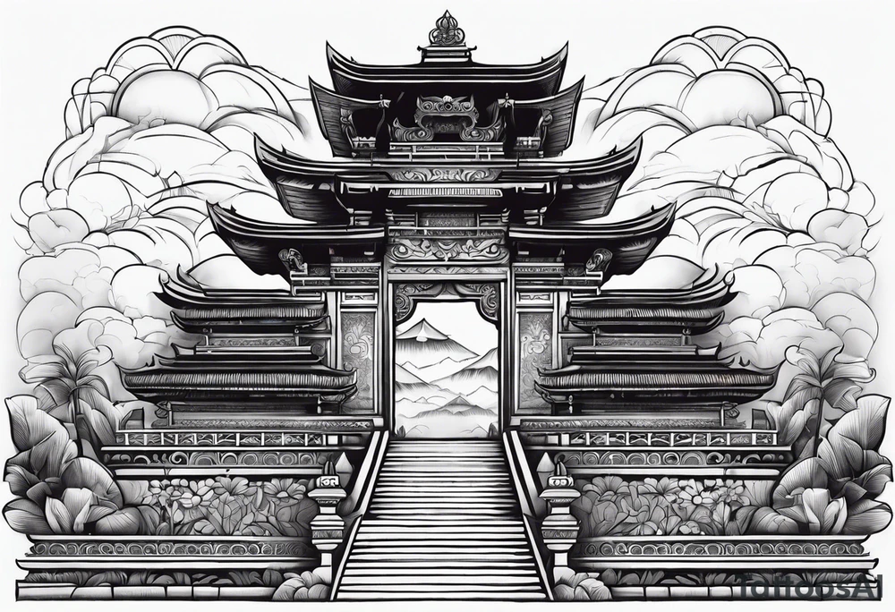 Bali gates to heaven tattoo idea