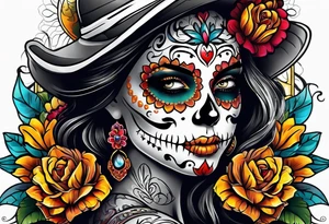Day of the dead tattoo idea