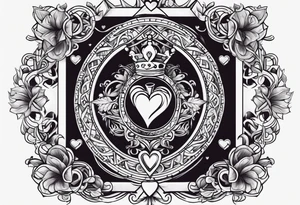 Jack of hearts card tattoo idea