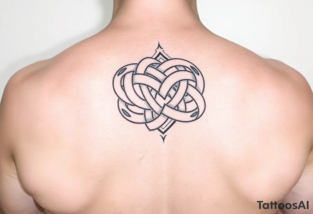 endless knot tattoo idea