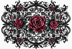 Victorian goth, lace tattoo idea