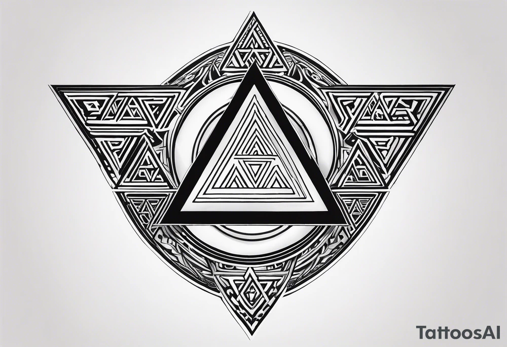 Valhalla valknut shield tattoo idea