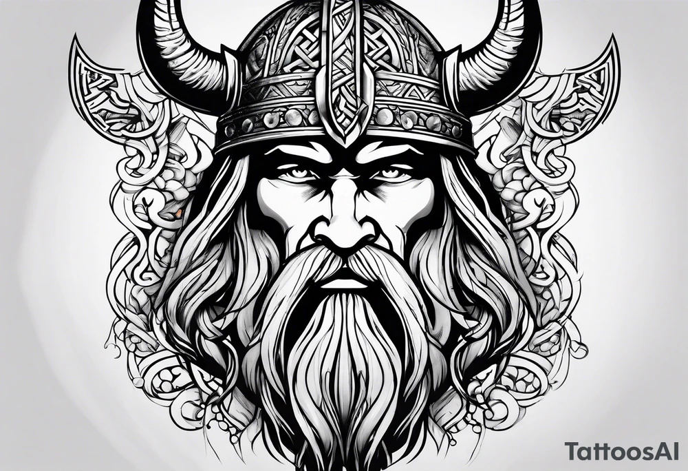 Viking sleeve tattoo idea