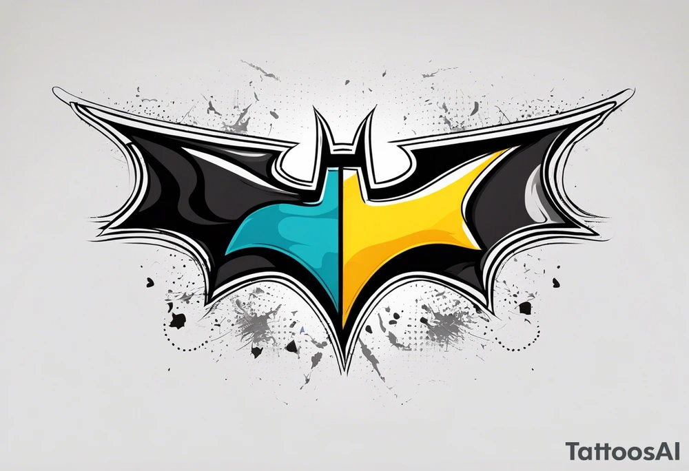 Badass Batman emblem tattoo idea