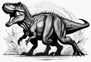 t rex tattoo idea