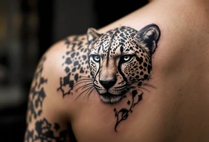 cheetah tattoo tattoo idea