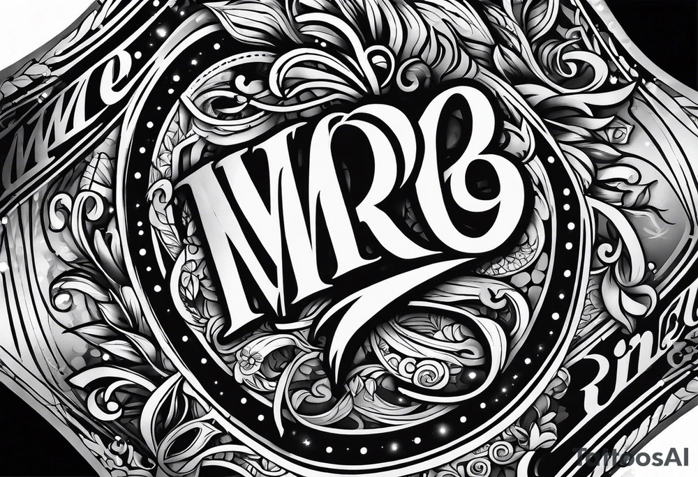 word: "MRBG" tattoo idea