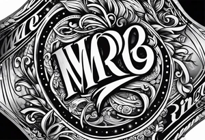 word: "MRBG" tattoo idea