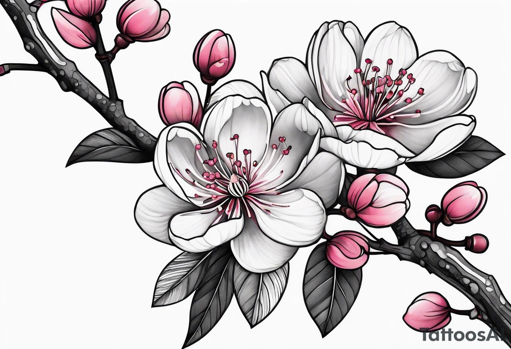 cherry blossom branch going from shoulder to wrist, wrap around bicep tattoo idea cherry blossom branch going from shoulder to wrist, wrap around bicep tattoo idea