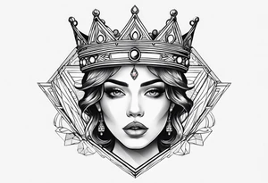 Wells with a crown tattoo idea
