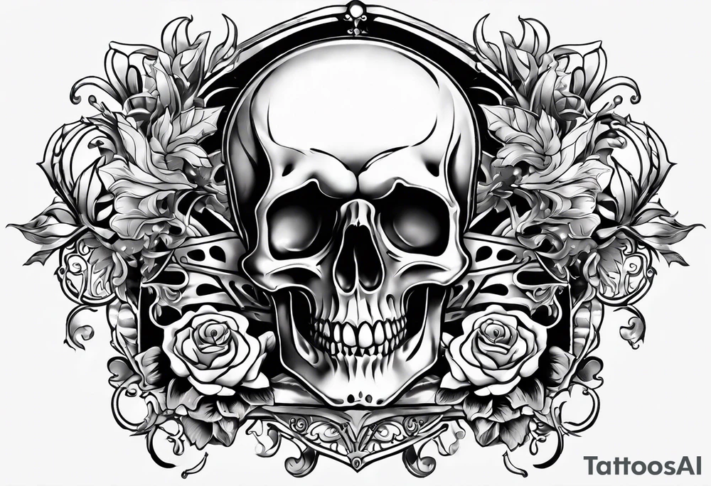 skeletal hand tattoo idea