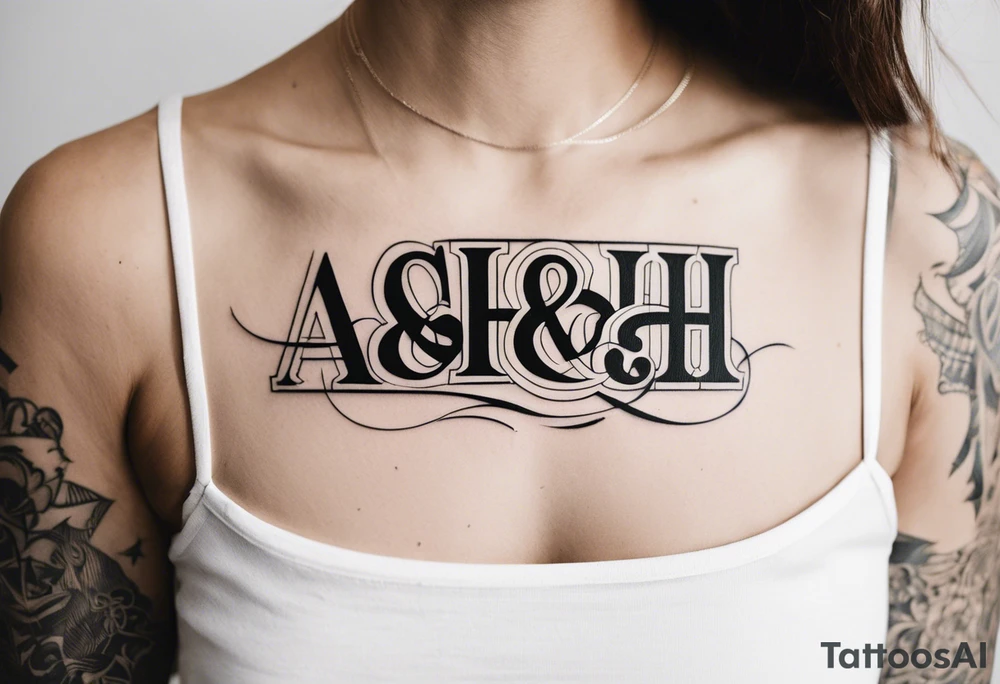 A & H tattoo idea