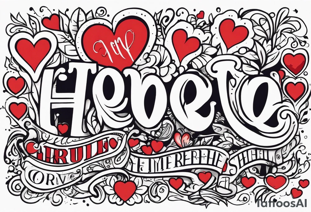 HEART tattoo idea