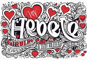 HEART tattoo idea