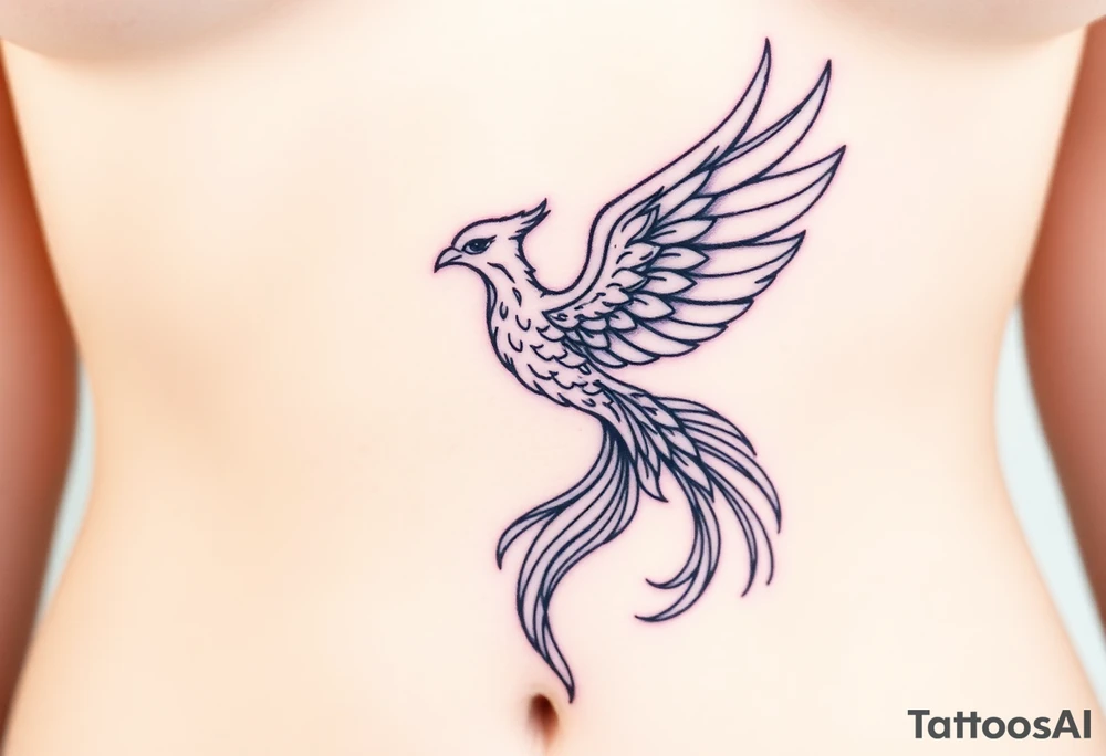 Phoenix rising tattoo idea