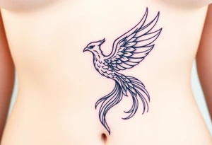 Phoenix rising tattoo idea