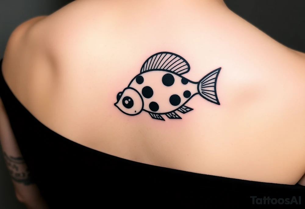 Ladybug beta fish tattoo idea