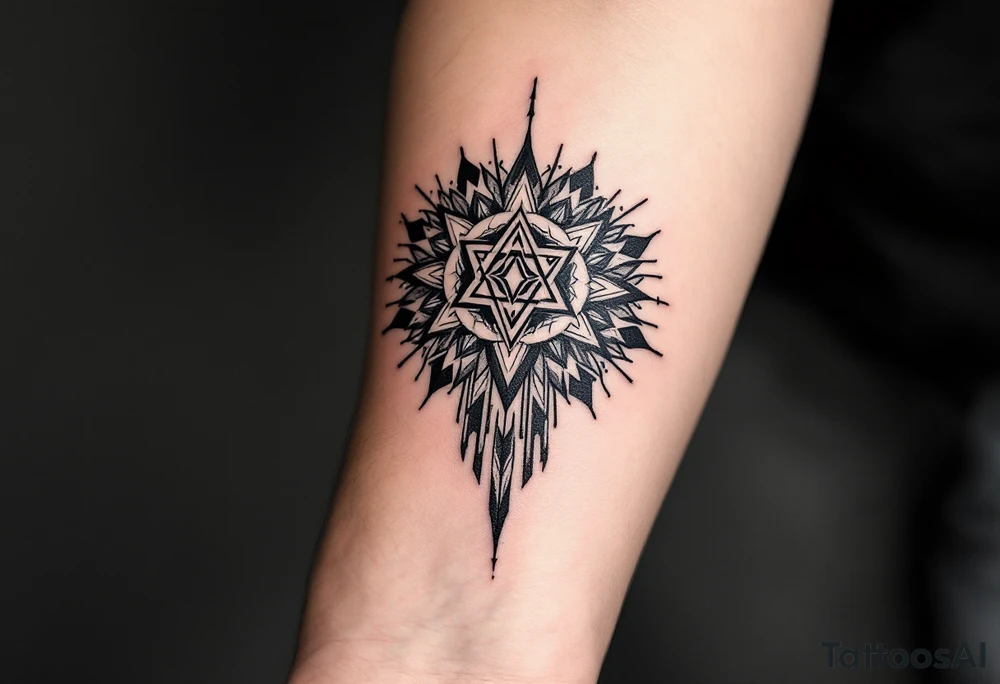 corbeau tribal tattoo idea