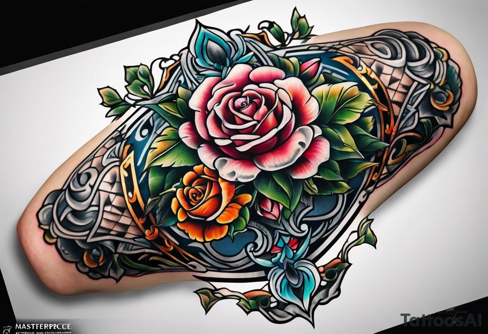 extreme joint pain elbow tattoo idea