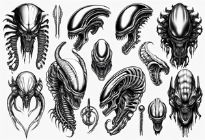 Xenomorph tattoo idea